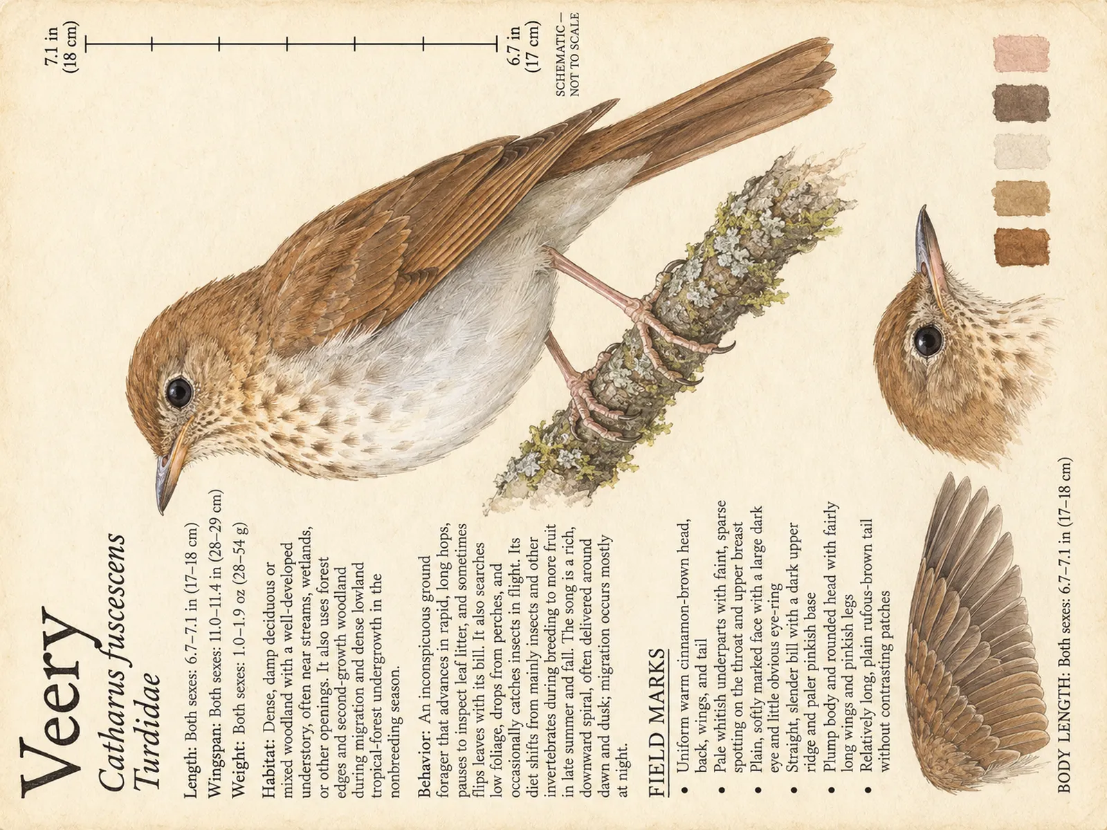 The Veery plate as rendered on the e-ink frame