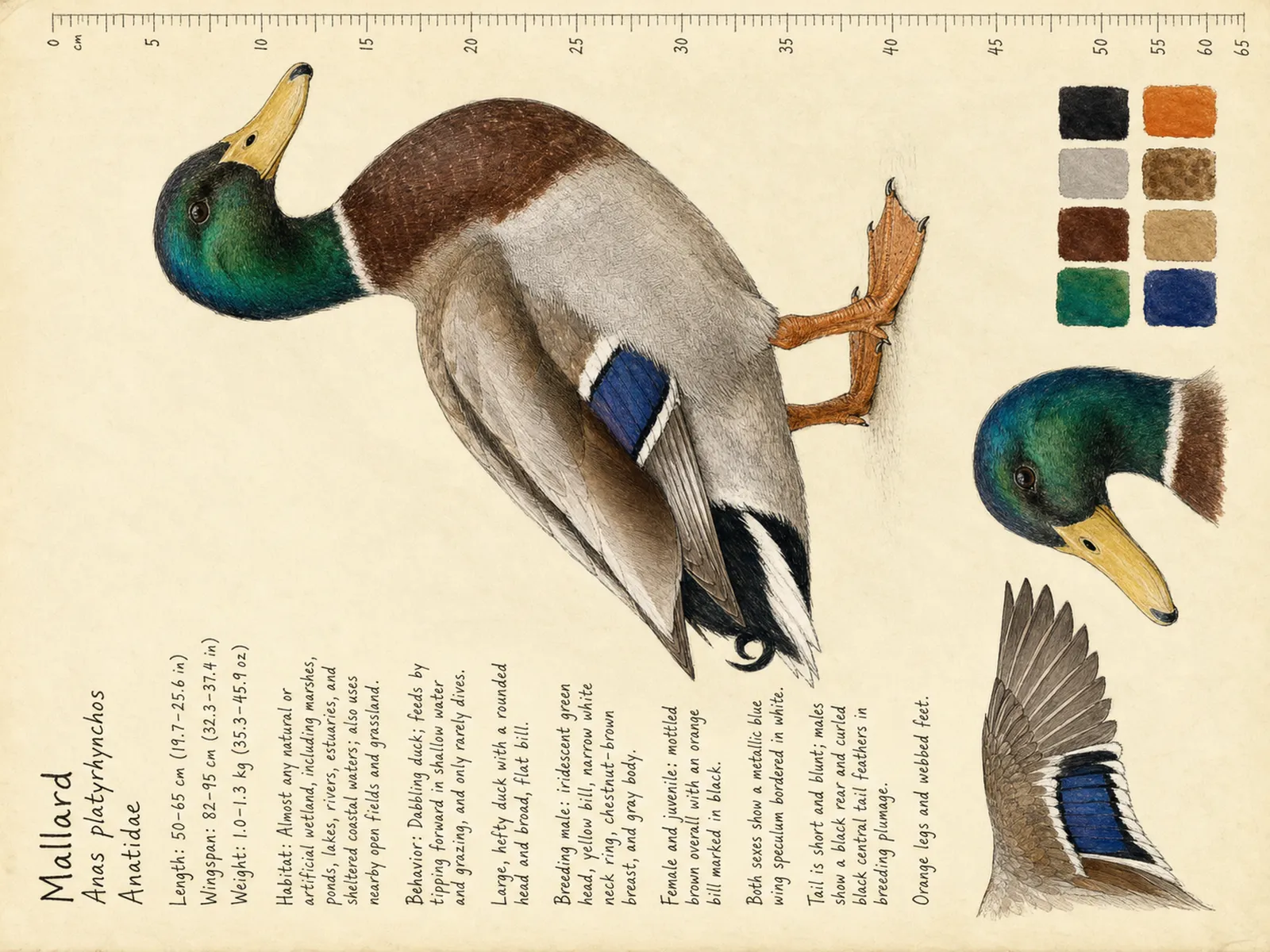 The Mallard plate as rendered on the e-ink frame