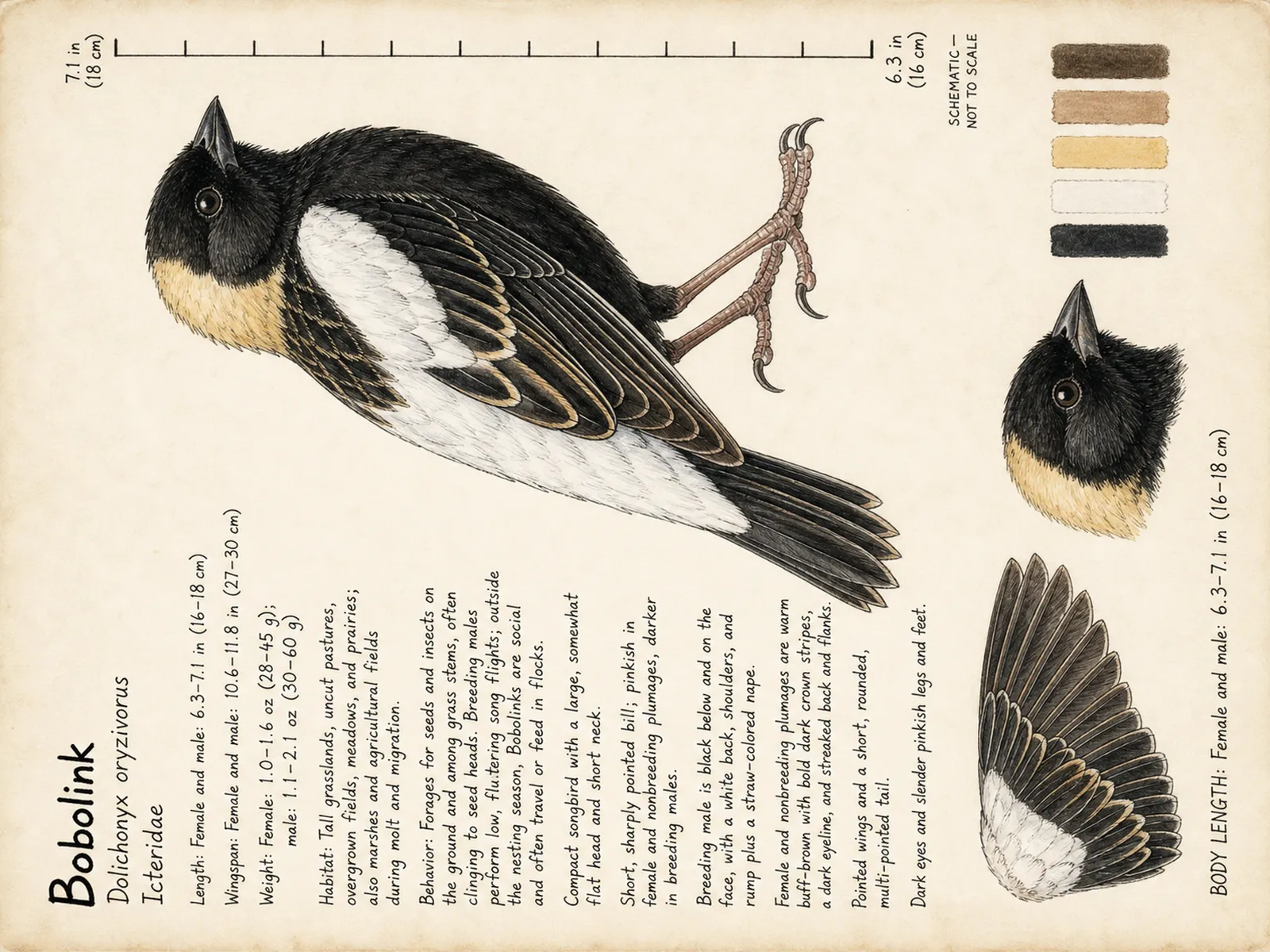 The Bobolink plate as rendered on the e-ink frame