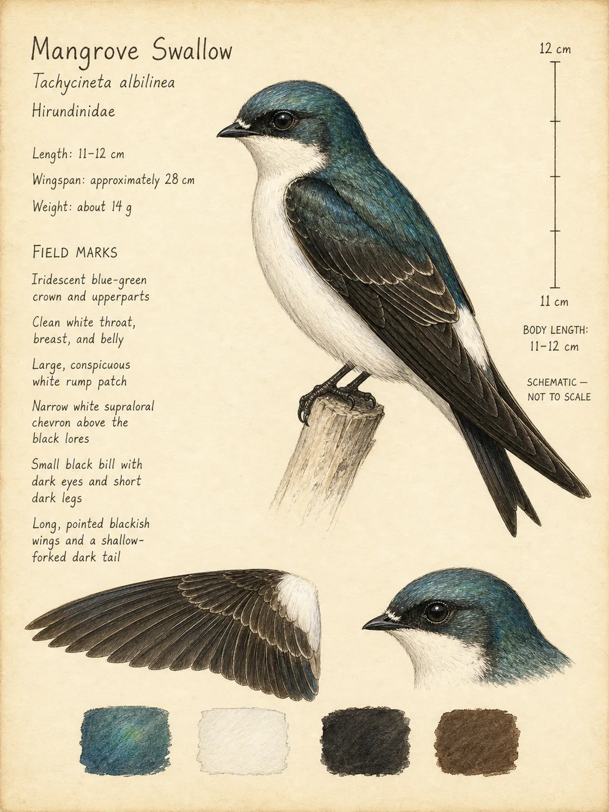 Field-journal plate: Mangrove Swallow