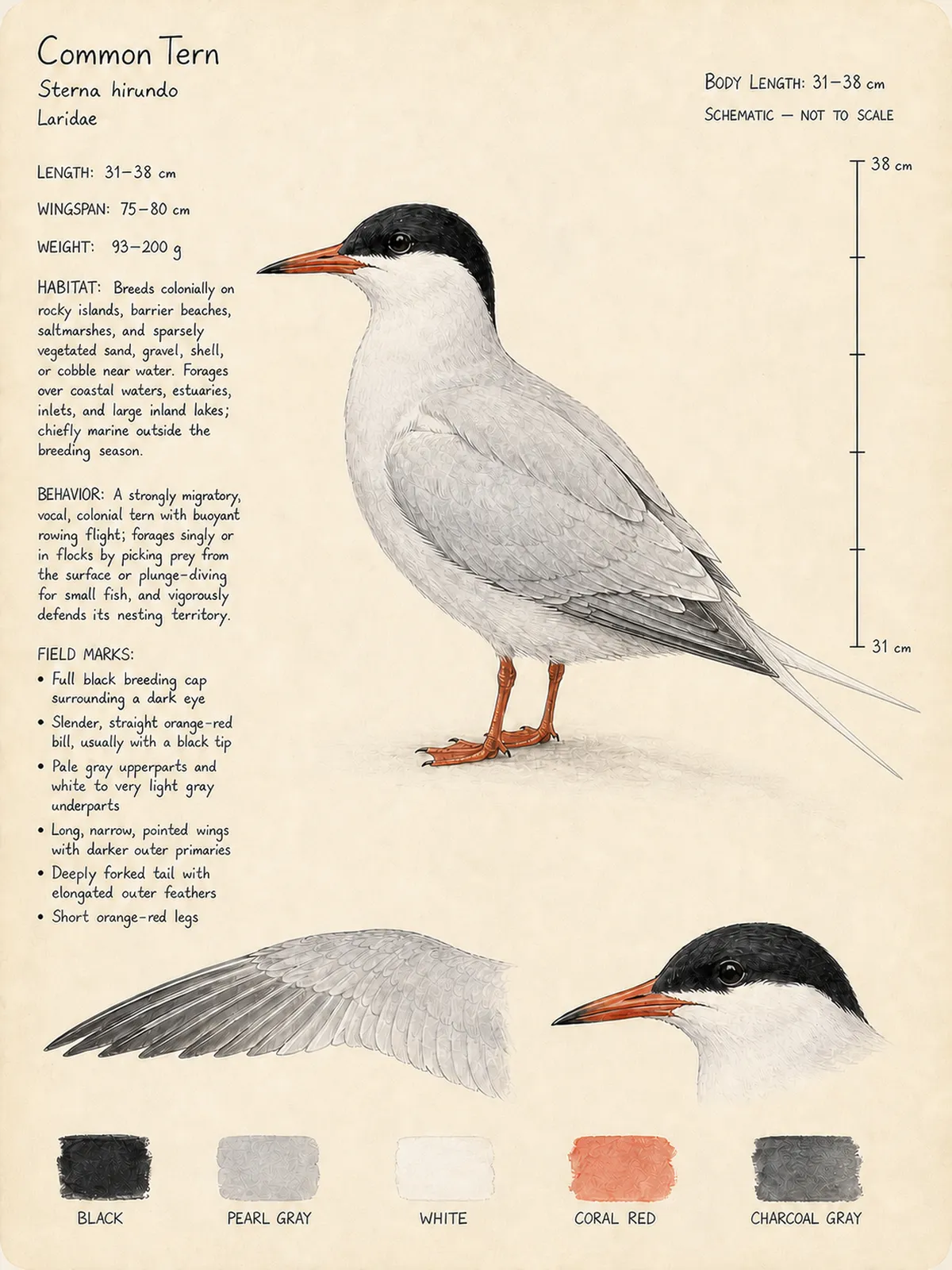 Field-journal plate: Common Tern