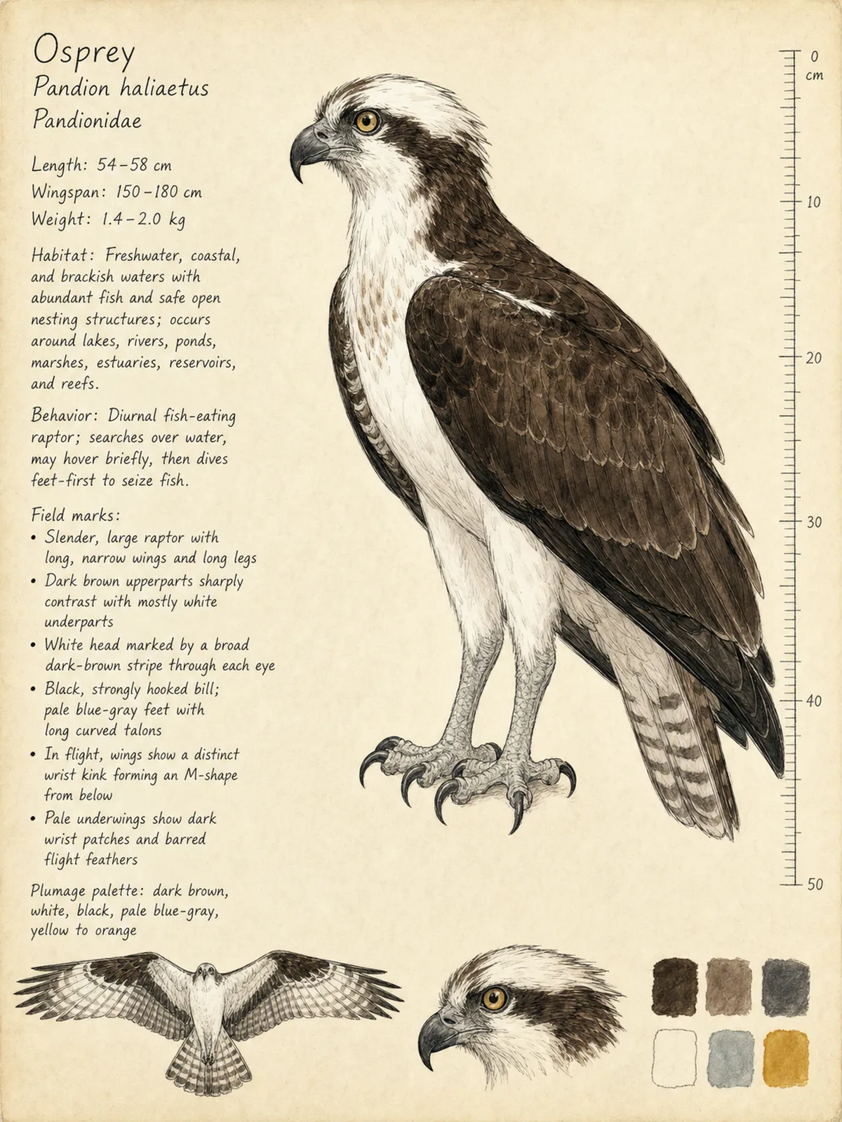 Field-journal plate of a Osprey