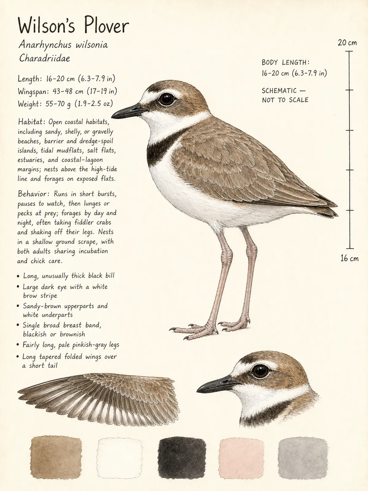 Field-journal plate: Wilson’s Plover